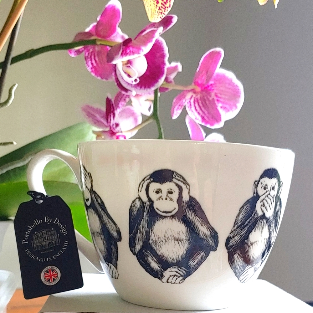 NWT Portobello by Design Wise Monkey Jumbo Mug Cup